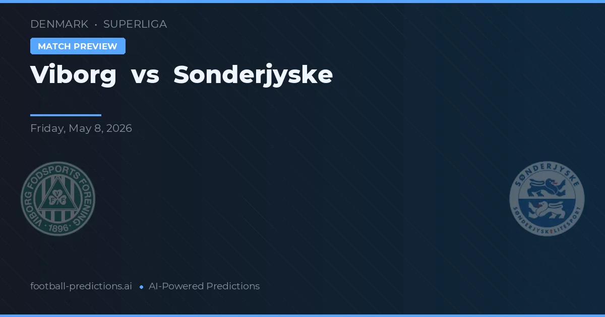 Viborg vs SønderjyskE — pronostico e anteprima del match
