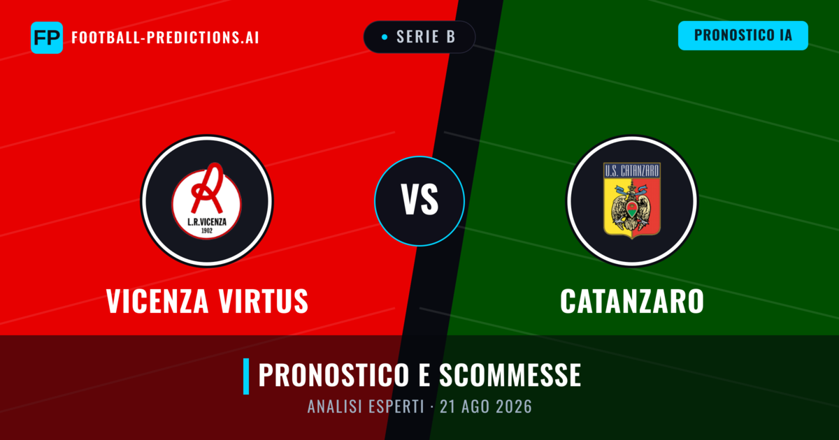 Vicenza Virtus vs Catanzaro — pronostico e anteprima del match
