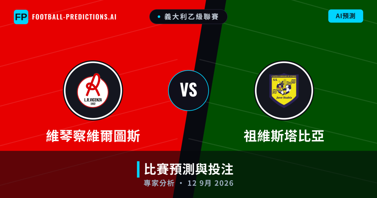維琴察維爾圖斯 vs 祖維斯塔比亞 — 比赛预测和前瞻