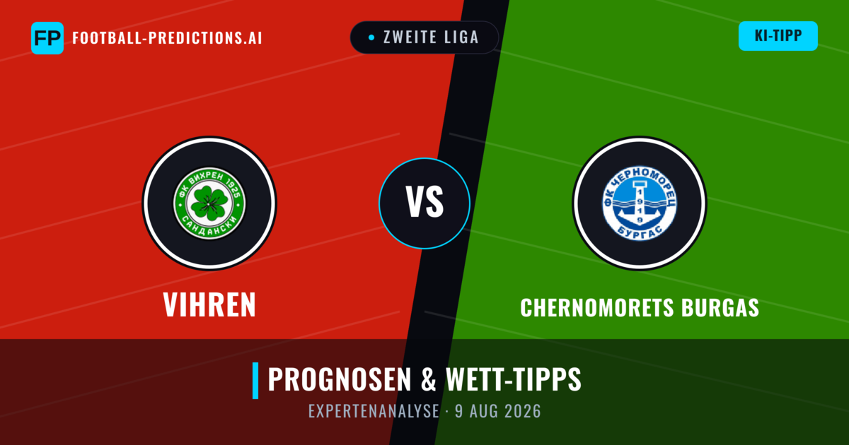 Vihren vs Chernomorets Burgas — Prognose und Spielvorschau