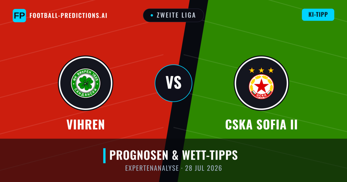 Vihren vs CSKA Sofia II — Prognose und Spielvorschau
