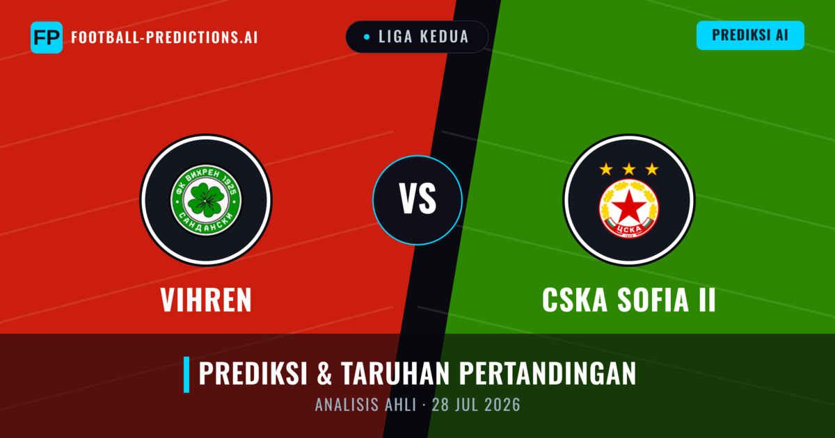 Vihren vs CSKA Sofia II — prediksi dan pratinjau pertandingan