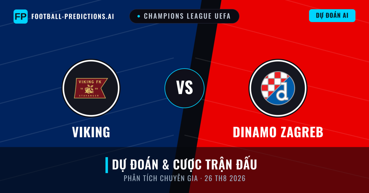 Viking vs Dinamo Zagreb — dự đoán và xem trước trận đấu