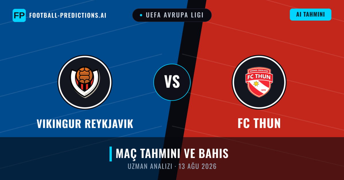 Vikingur Reykjavik - FC Thun — maç tahmini ve önizleme