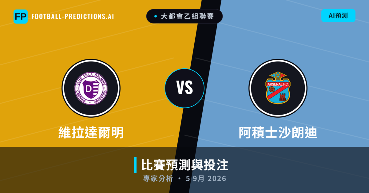 維拉達爾明 vs 阿積士沙朗迪 — 比赛预测和前瞻