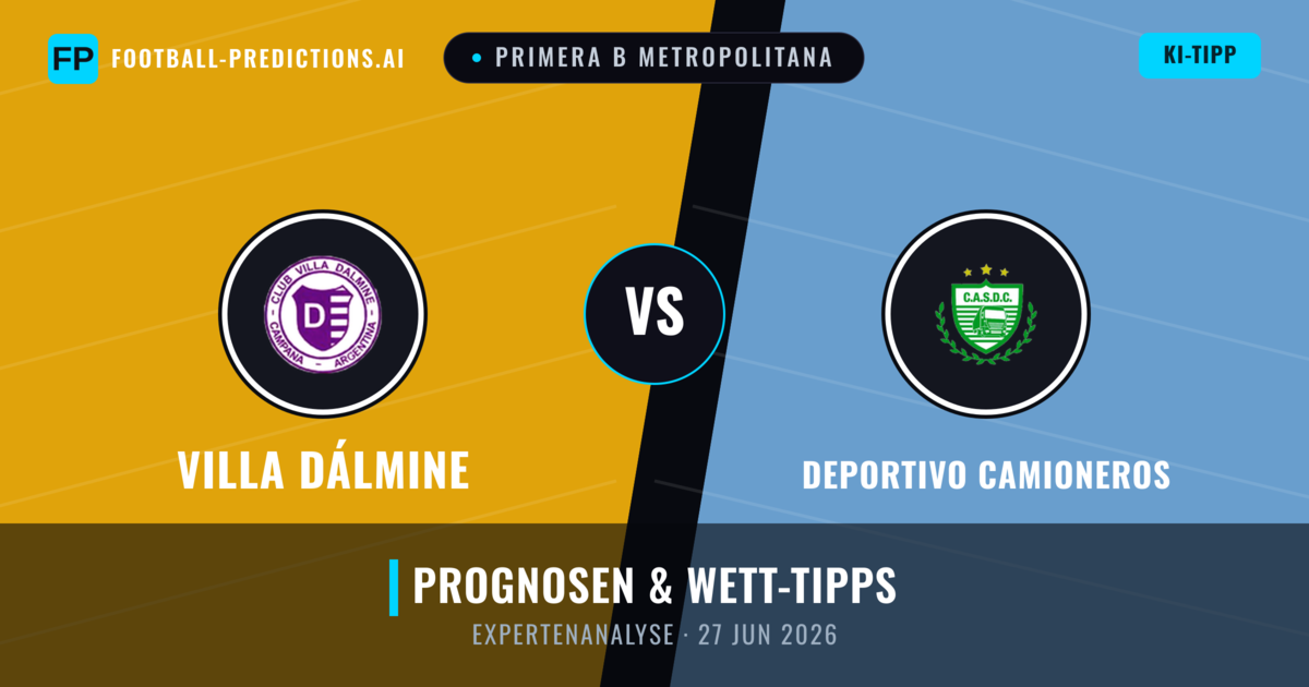 Villa Dálmine vs Deportivo Camioneros — Prognose und Spielvorschau