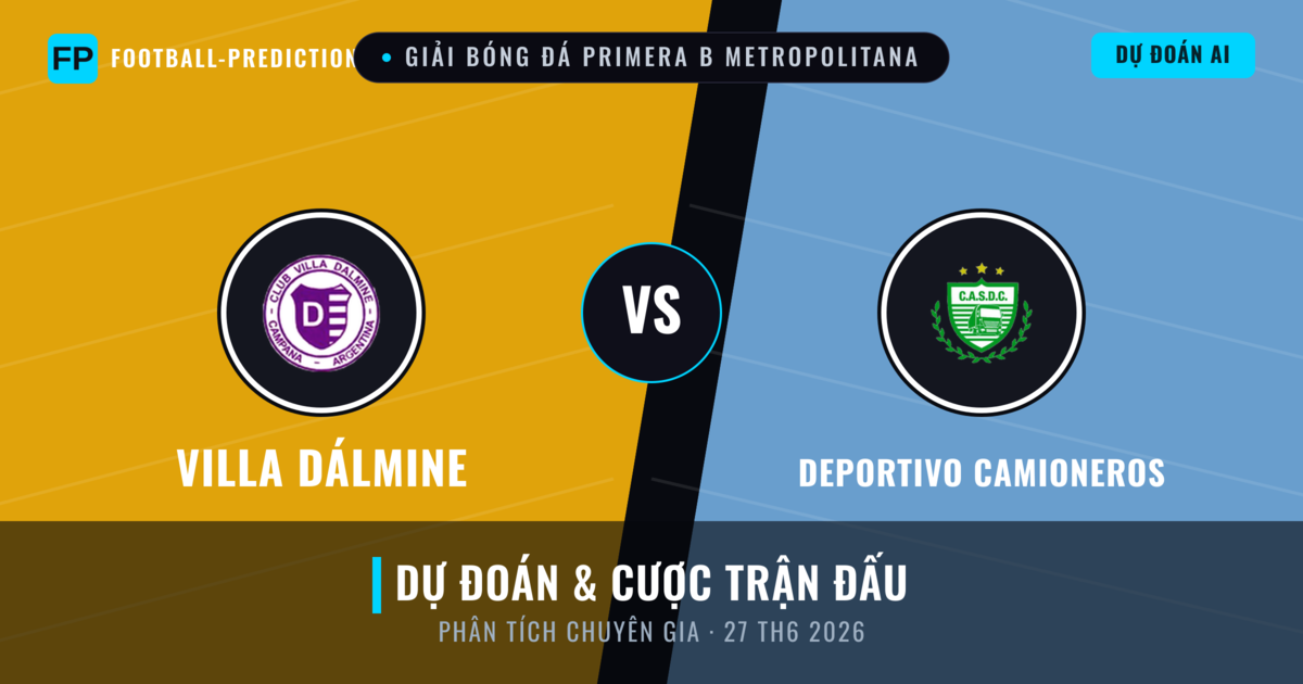 Villa Dálmine vs Deportivo Camioneros — dự đoán và xem trước trận đấu