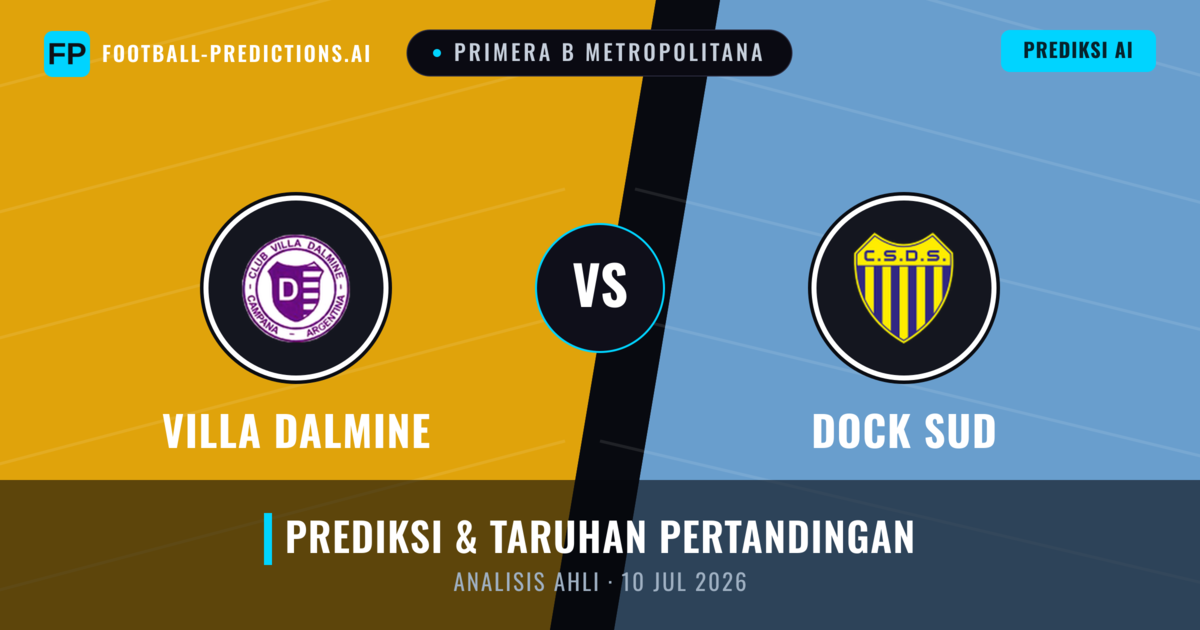 Villa Dálmine vs Dock Sud — prediksi dan pratinjau pertandingan