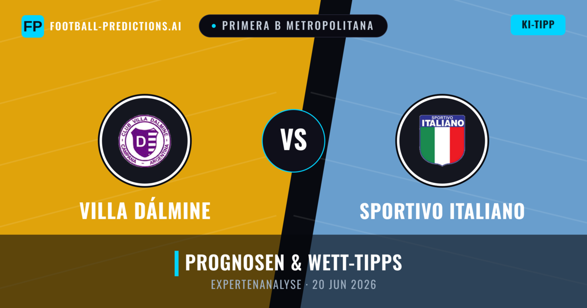 Villa Dálmine vs Sportivo Italiano — Prognose und Spielvorschau