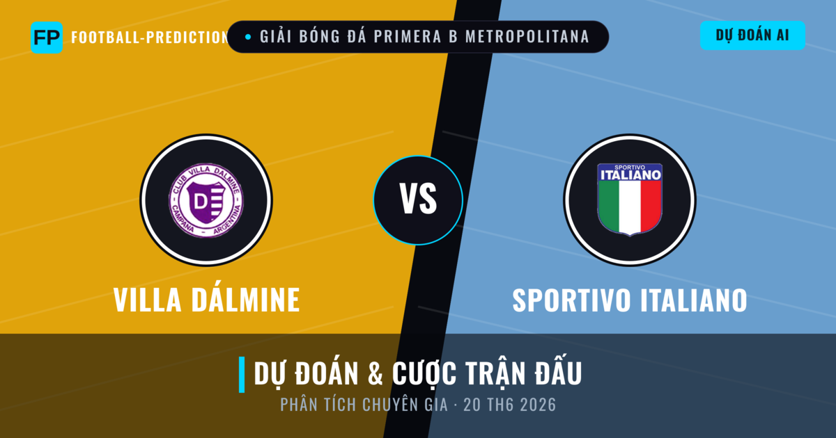 Villa Dálmine vs Sportivo Italiano — dự đoán và xem trước trận đấu