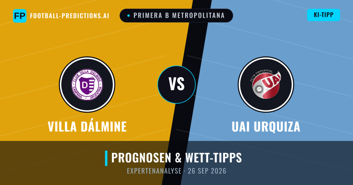 Villa Dálmine vs UAI Urquiza — Prognose und Spielvorschau