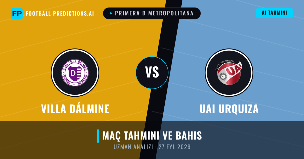 Villa Dálmine - UAI Urquiza — maç tahmini ve önizleme