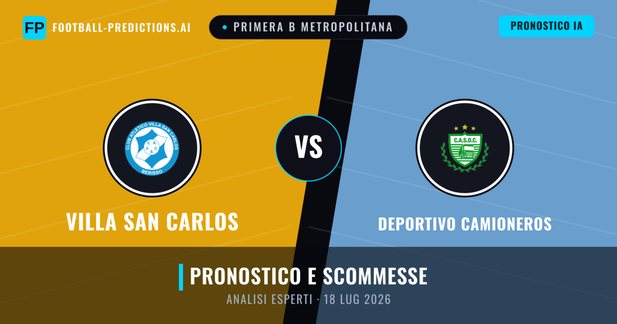 Villa San Carlos vs Deportivo Camioneros — pronostico e anteprima del match