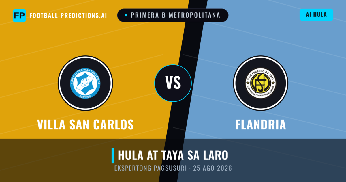 Villa San Carlos vs Flandria — hula at preview ng laban