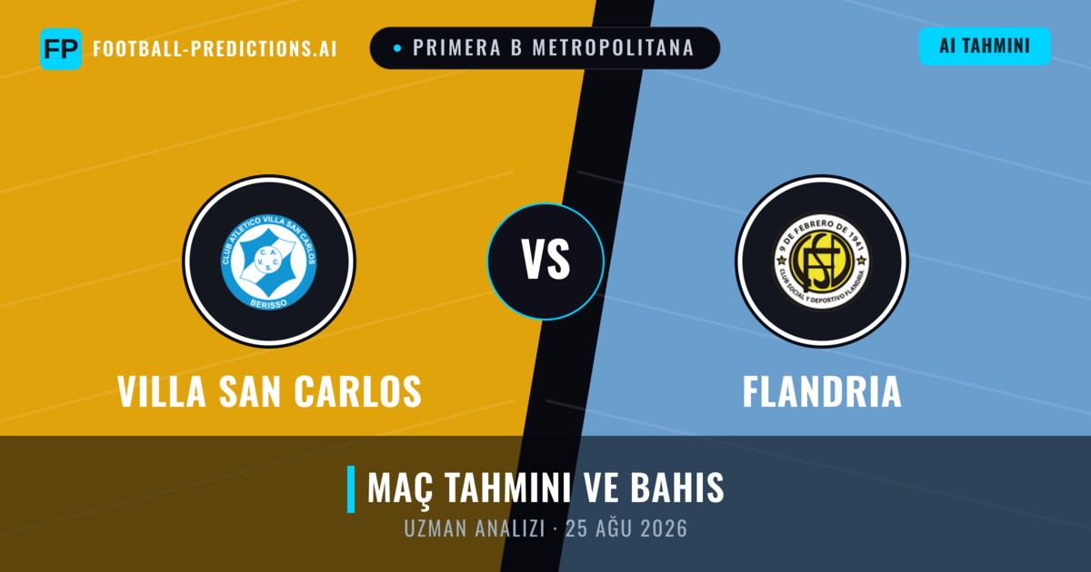 Villa San Carlos - Flandria — maç tahmini ve önizleme