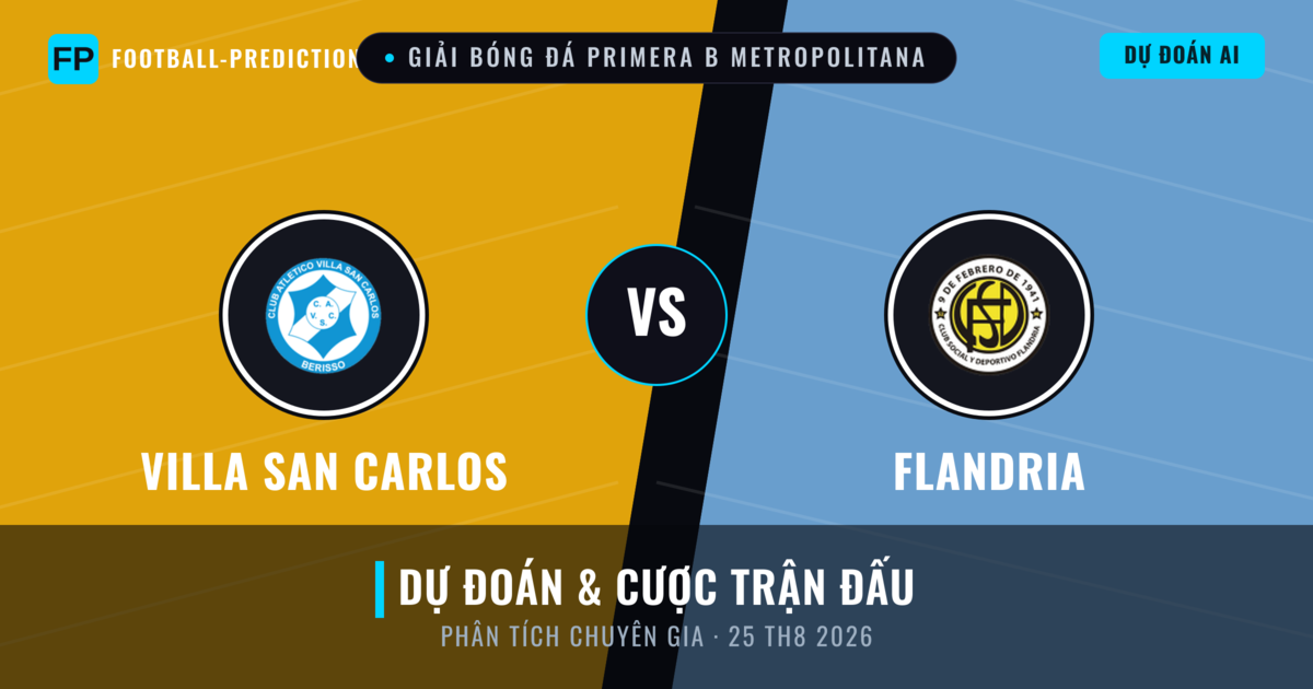 Villa San Carlos vs Flandria — dự đoán và xem trước trận đấu