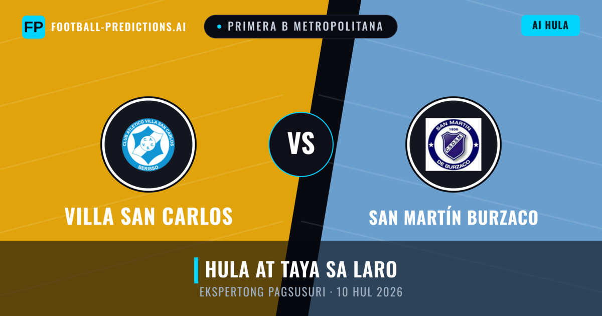 Villa San Carlos vs San Martín Burzaco — hula at preview ng laban