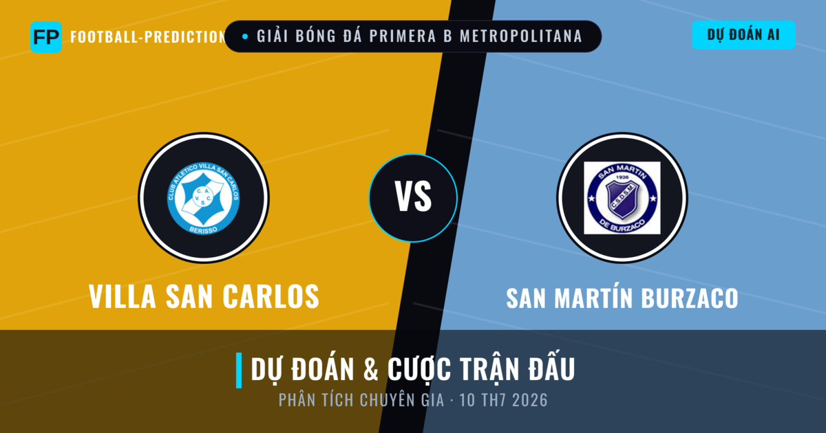Villa San Carlos vs San Martín Burzaco — dự đoán và xem trước trận đấu