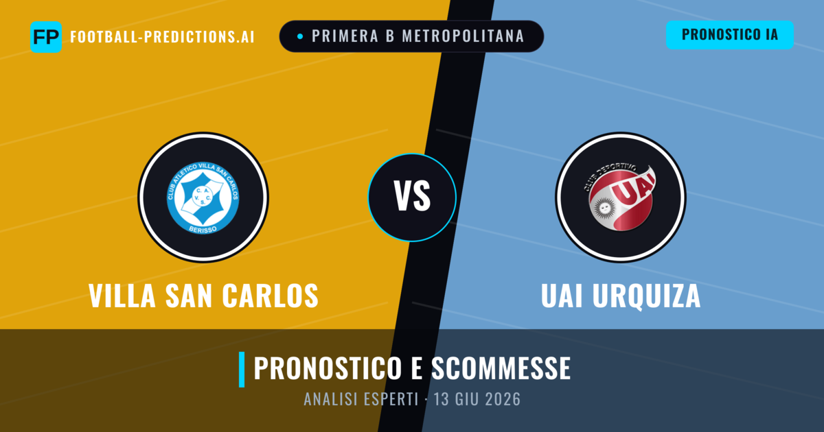 Villa San Carlos vs UAI Urquiza — pronostico e anteprima del match