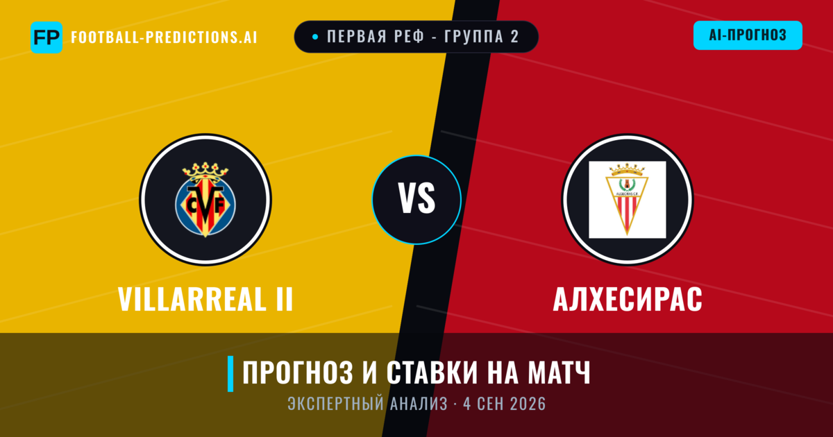 Villarreal II – Алхесирас — прогноз и превью матча