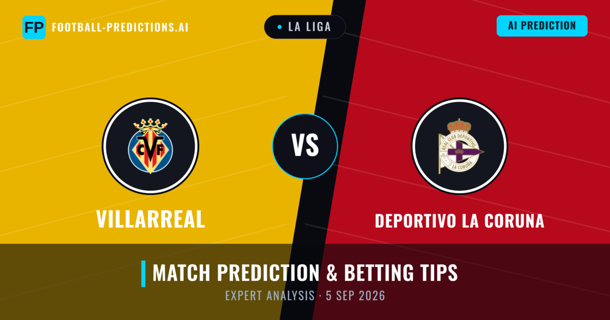 Villarreal vs Deportivo La Coruna — match prediction & preview