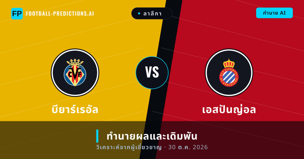 บียาร์เรอัล พบ เอสปันญ่อล — ทำนายผลและพรีวิวการแข่งขัน