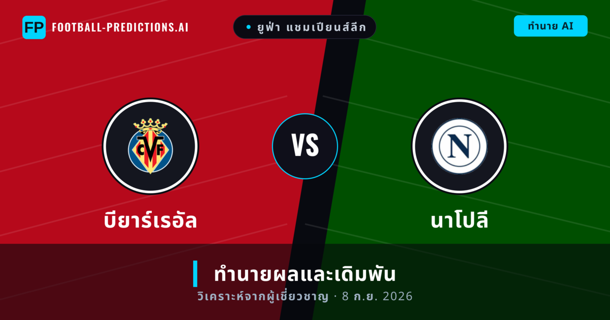 บียาร์เรอัล พบ นาโปลี — ทำนายผลและพรีวิวการแข่งขัน