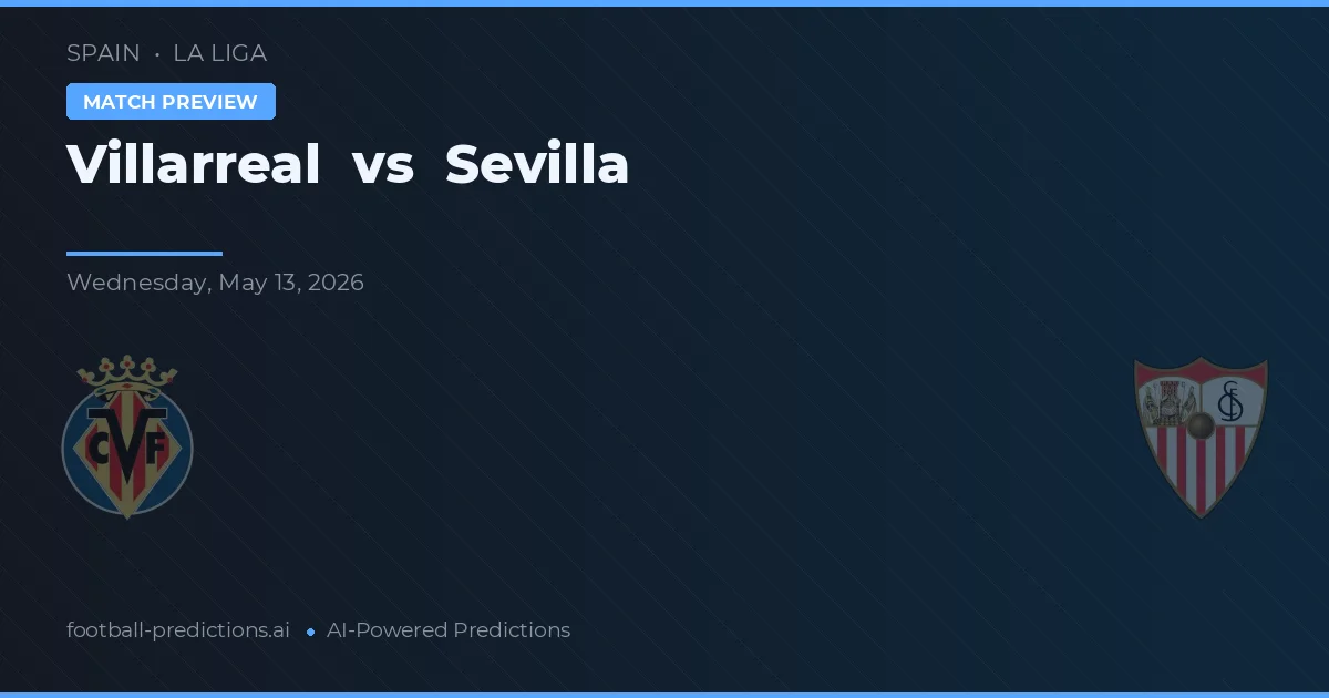 บียาร์เรอัล พบ เซบีญ่า — ทำนายผลและพรีวิวการแข่งขัน