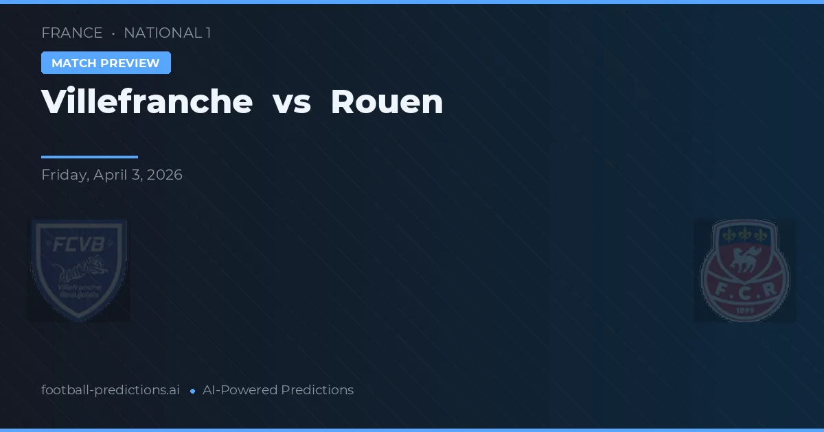 Villefranche vs Rouen — hula at preview ng laban