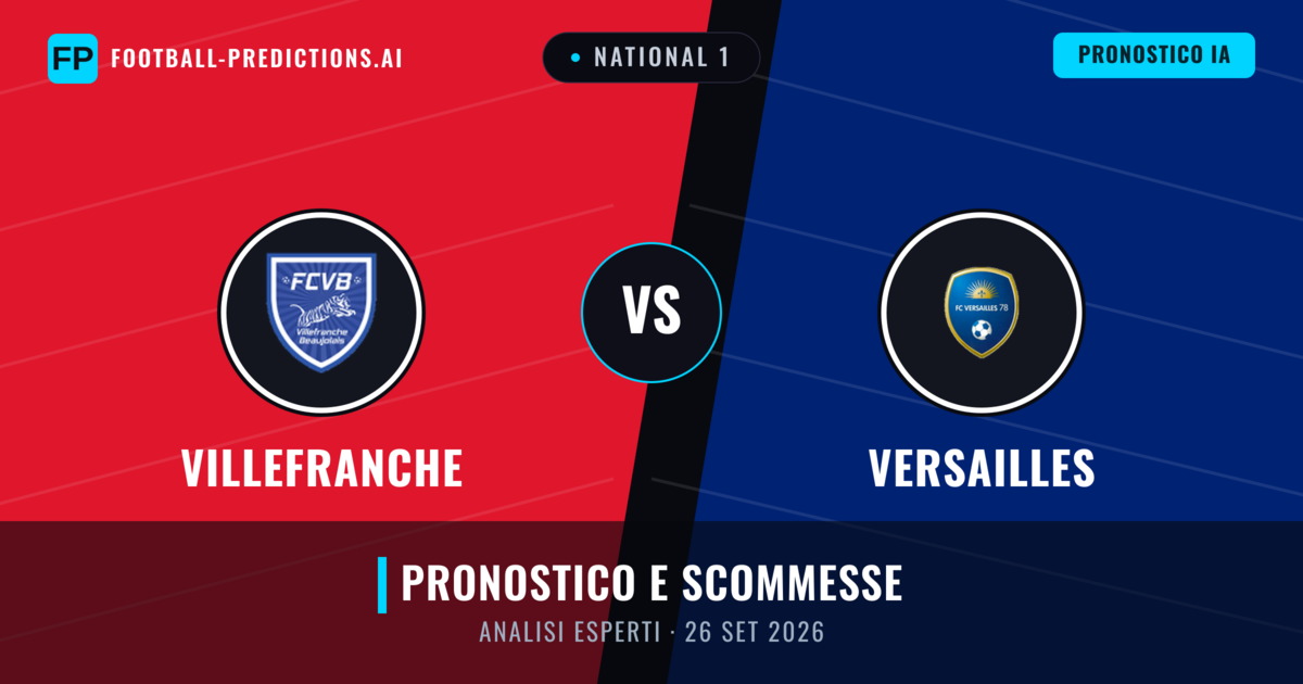 Villefranche vs Versailles — pronostico e anteprima del match