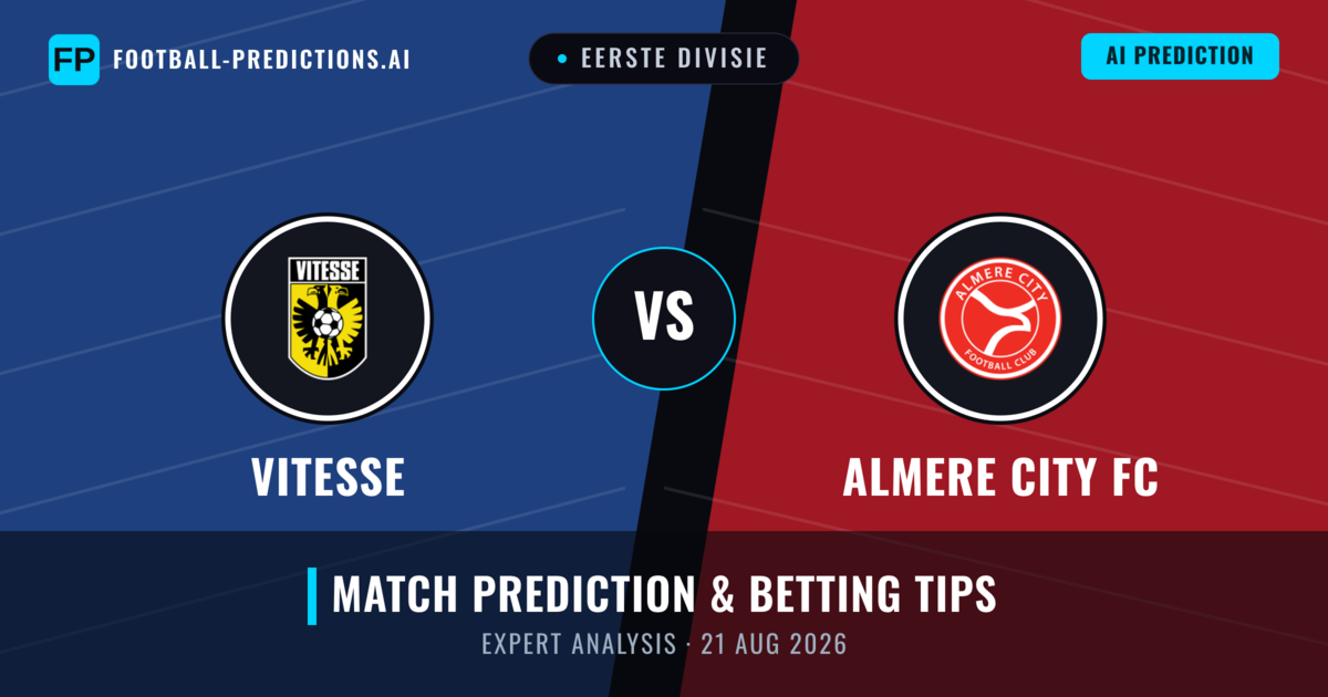 Vitesse vs Almere City FC — match prediction & preview