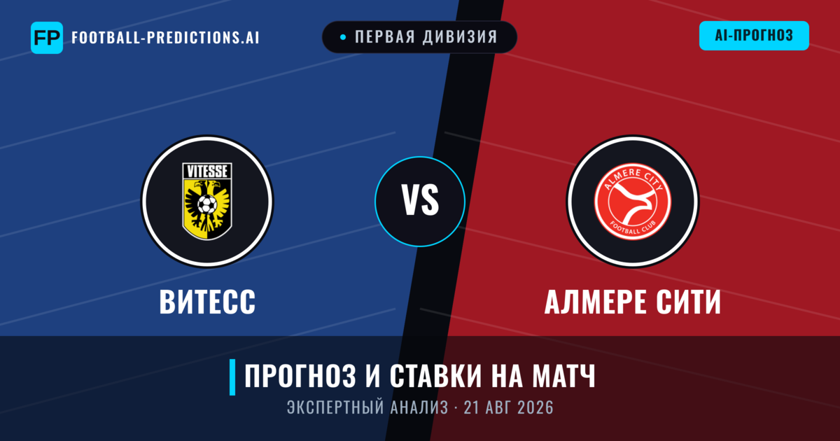 Витесс – Алмере Сити — прогноз и превью матча