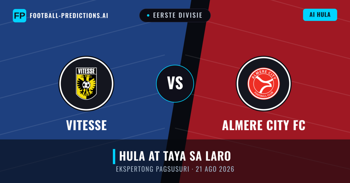 Vitesse vs Almere City FC — hula at preview ng laban