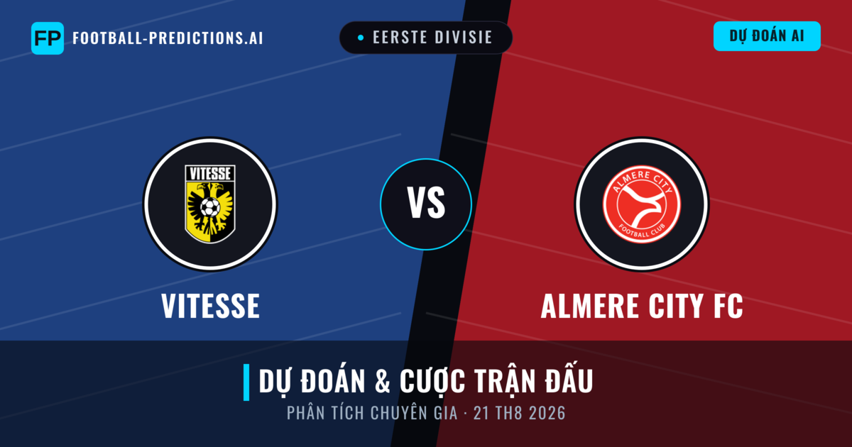 Vitesse vs Almere City FC — dự đoán và xem trước trận đấu