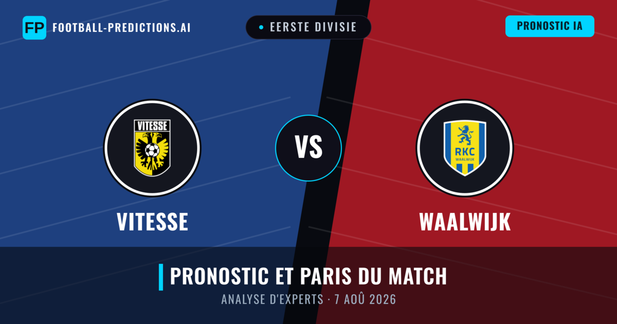 Vitesse vs Waalwijk — pronostic et avant-match