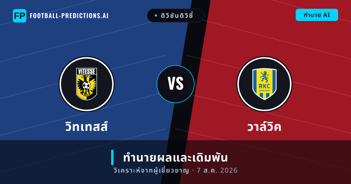 วิทเทสส์ พบ วาล์วิค — ทำนายผลและพรีวิวการแข่งขัน