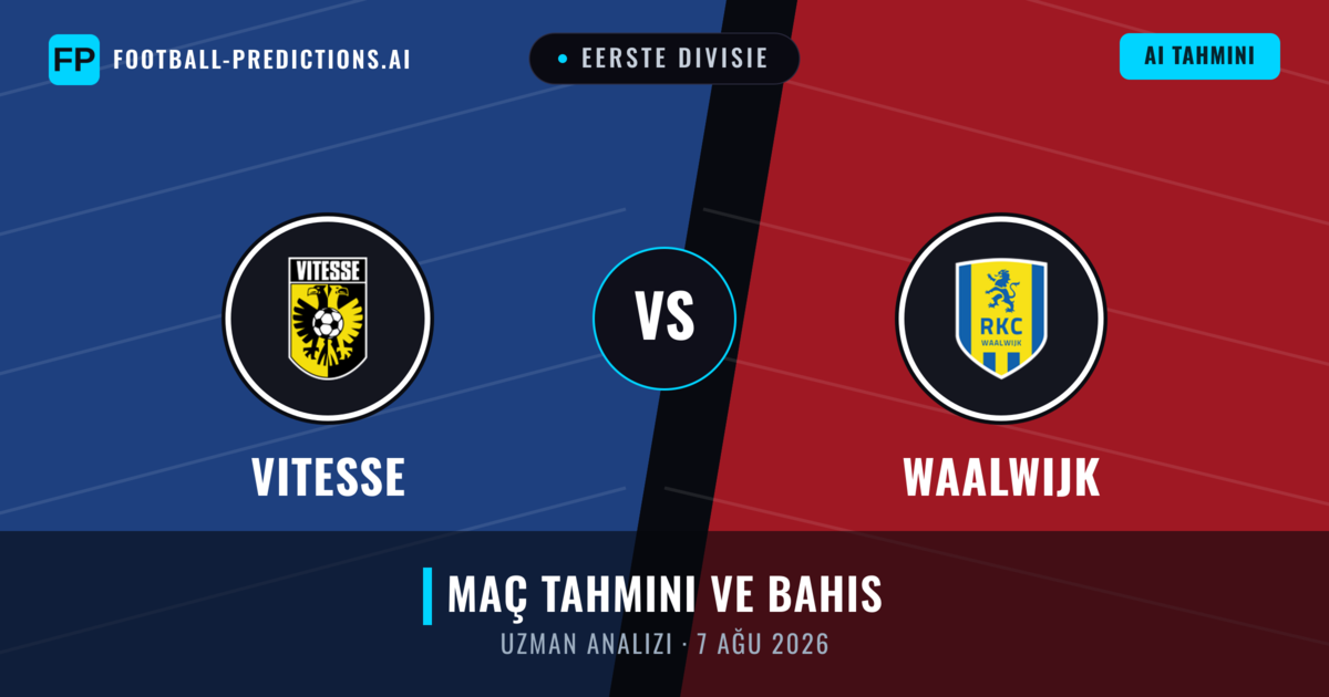 Vitesse - Waalwijk — maç tahmini ve önizleme