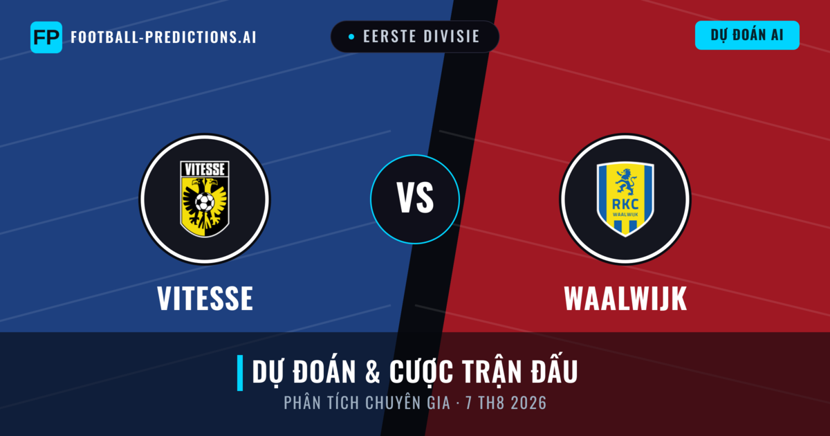 Vitesse vs Waalwijk — dự đoán và xem trước trận đấu