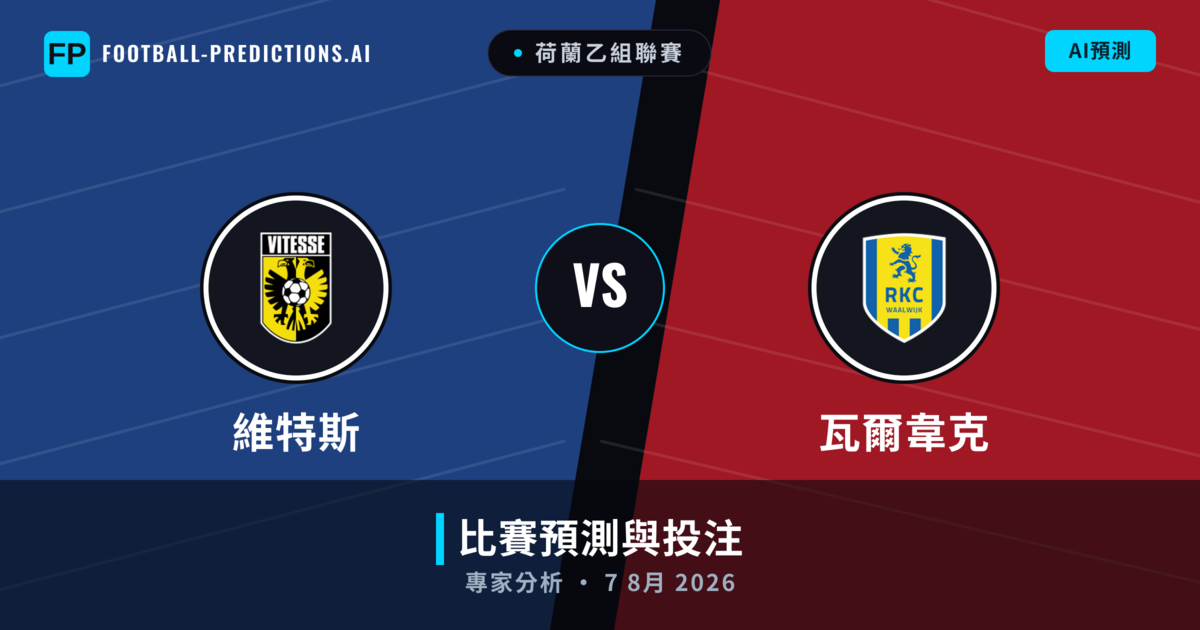 維特斯 vs 瓦爾韋克 — 比赛预测和前瞻