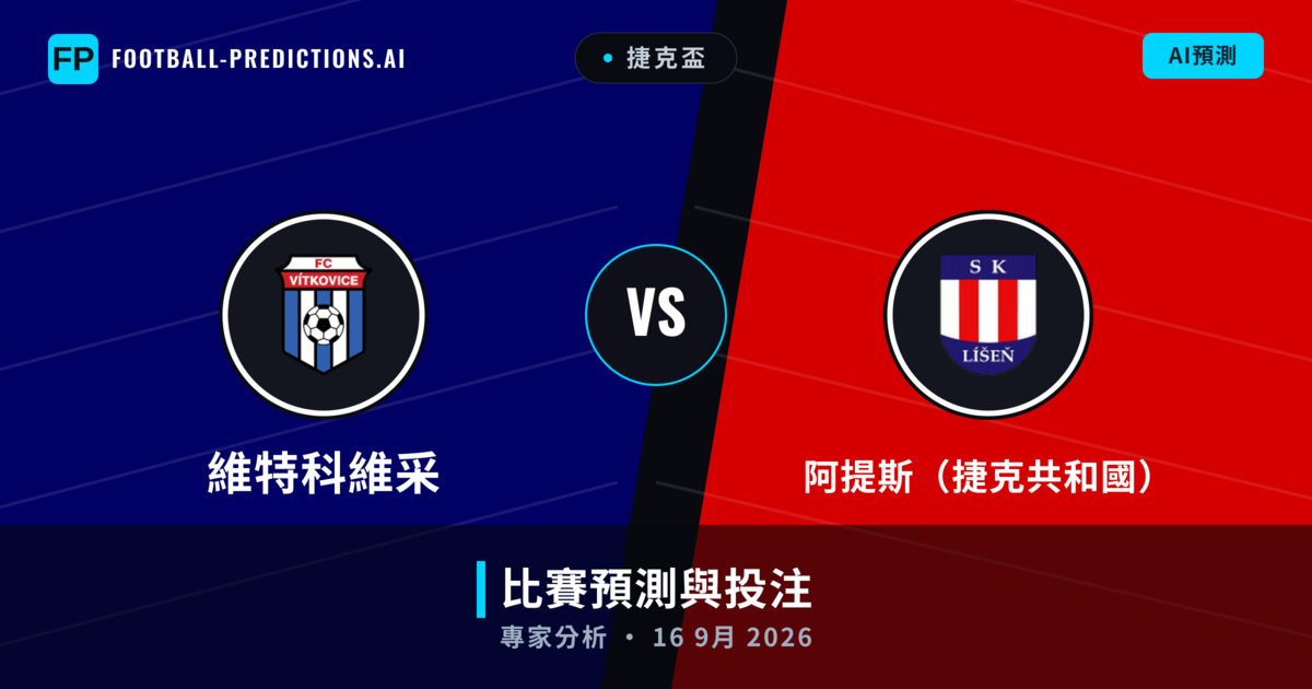 維特科維采 vs 阿提斯(捷克共和國) — 比赛预测和前瞻
