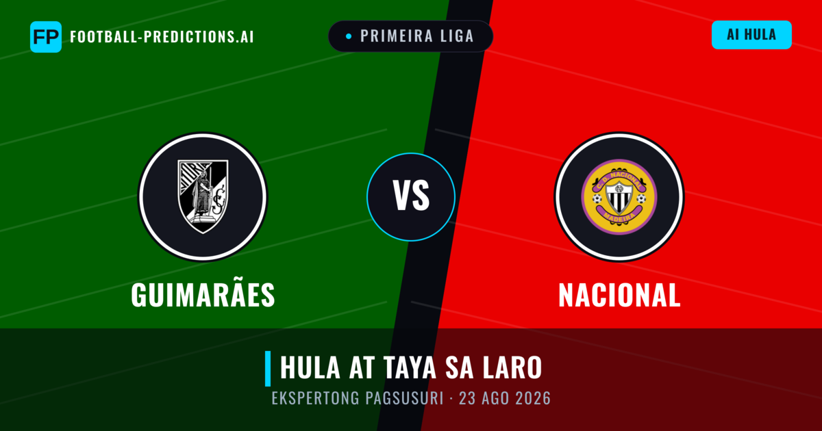 Guimarães vs Nacional — hula at preview ng laban