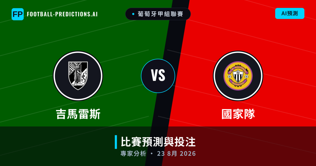吉馬雷斯 vs 國家隊 — 比赛预测和前瞻