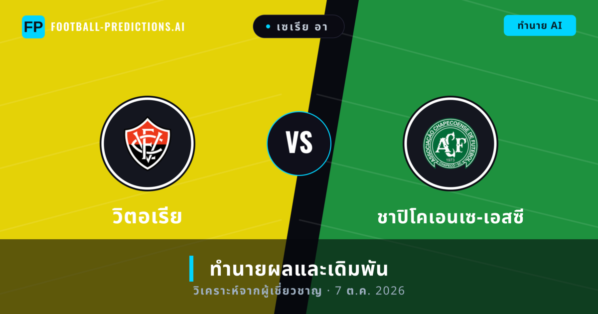 วิตอเรีย พบ ชาปิโคเอนเซ-เอสซี — ทำนายผลและพรีวิวการแข่งขัน