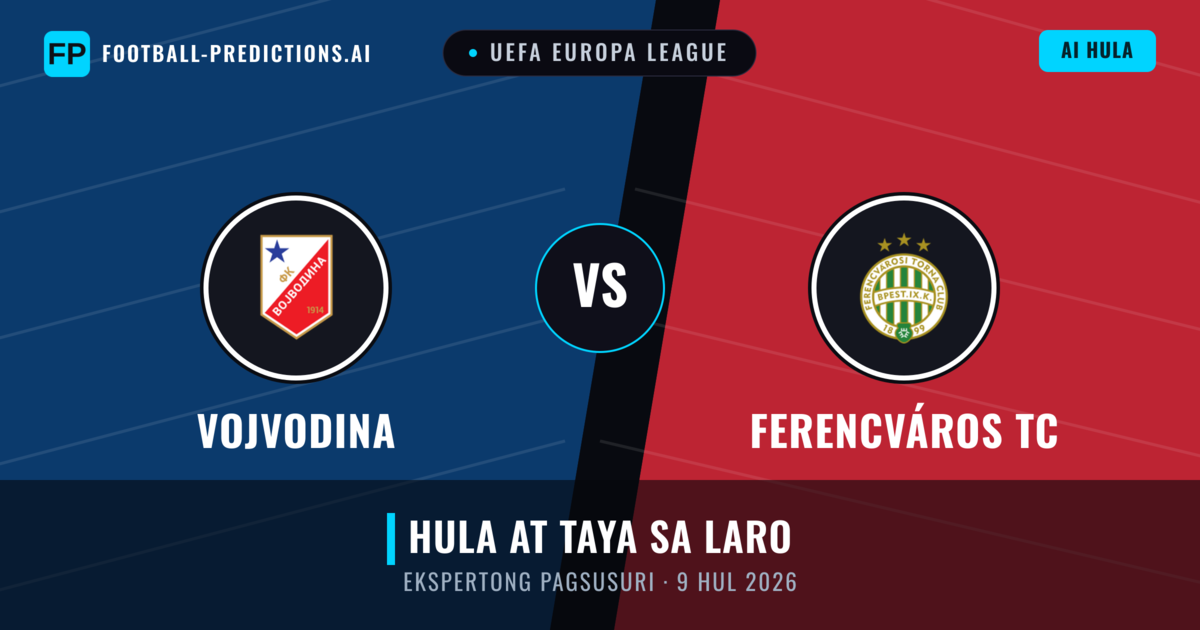 Vojvodina vs Ferencváros TC — hula at preview ng laban