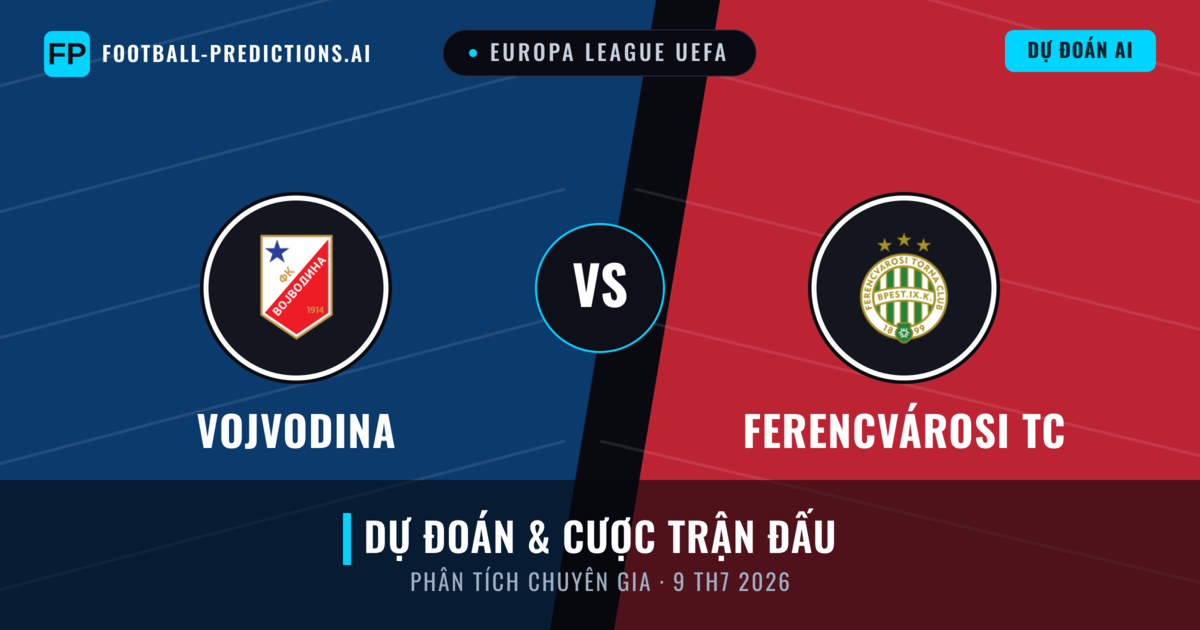 Vojvodina vs Ferencvárosi TC — dự đoán và xem trước trận đấu