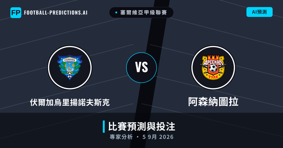 伏爾加烏里揚諾夫斯克 vs 阿森納圖拉 — 比赛预测和前瞻