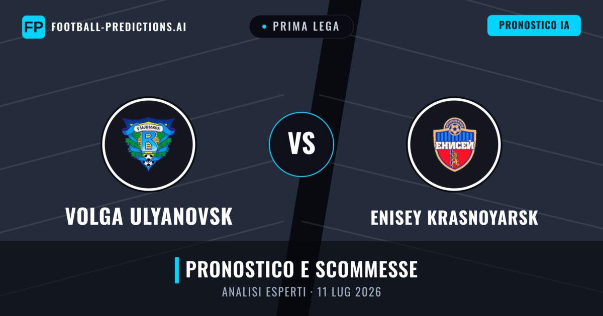 Volga Ulyanovsk vs Enisey Krasnoyarsk — pronostico e anteprima del match