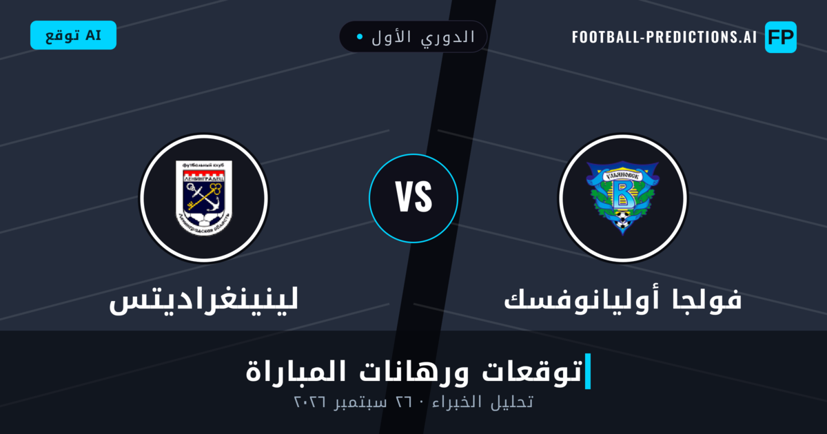 فولجا أوليانوفسك ضد لينينغراديتس — توقعات ومعاينة المباراة