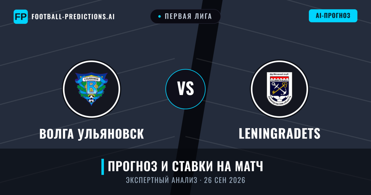 Волга Ульяновск – Leningradets — прогноз и превью матча