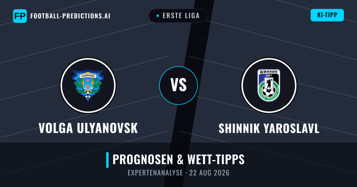 Volga Ulyanovsk vs Shinnik Yaroslavl — Prognose und Spielvorschau